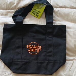 Black Canvas Mini Tote Bag